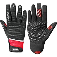 HOMPO Guantes de Ciclismo Deportivos Guantes de Bicicleta Dedo Completo con 5mm Amortiguadores Pantalla Táctil Cálido…